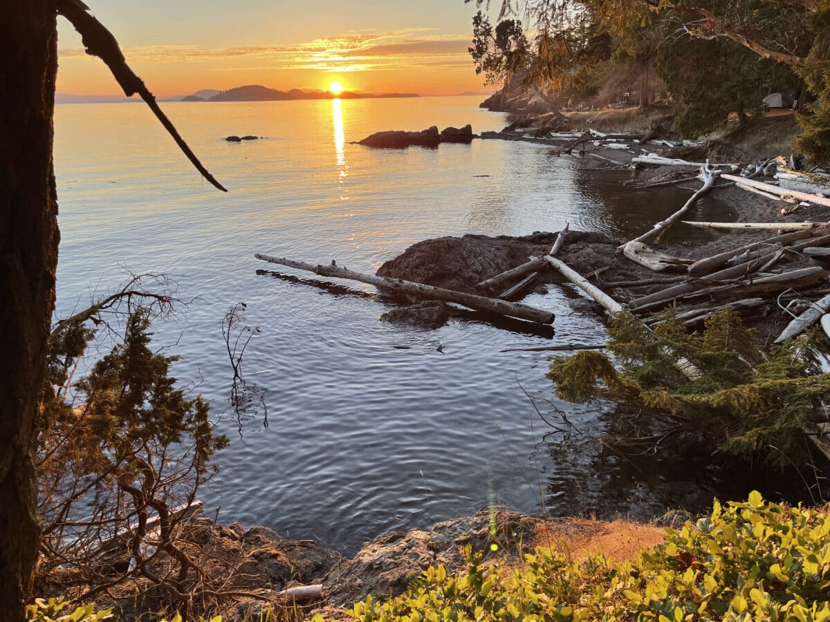 Travel to San Juan Islands to view incredible sunsets